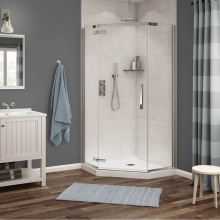 Maax Canada 136315-900-084-000 - Link Neo-angle 38 x 38 x 75 in. 8mm Pivot Shower Door for Corner Installation with Clear glass in