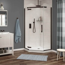 Maax Canada 136315-900-173-000 - Link Neo-angle 38 x 38 x 75 in. 8mm Pivot Shower Door for Corner Installation with Clear glass in