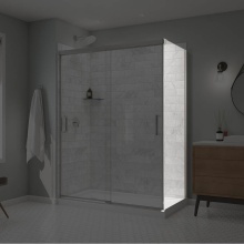 Maax Canada 136560-900-084-000 - Incognito 76 Return Panel for 32 in. Base with Clear glass in Chrome