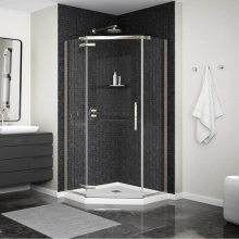 Maax Canada 137281-900-305-000 - Link Curve Neo-angle 40 x 40 x 75 in. 8mm Pivot Shower Door for Corner Installation with Clear gla