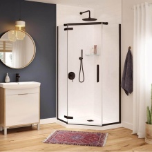 Maax Canada 137300-900-173-000 - Hana Neo-angle 38 x 38 x 75 in. 8mm Pivot Shower Door for Corner Installation with Clear Glass in