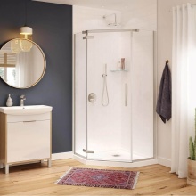 Maax Canada 137300-900-305-000 - Hana Neo-angle 38 x 38 x 75 in. 8mm Pivot Shower Door for Corner Installation with Clear Glass in