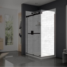 Maax Canada 137310-900-173-000 - Duel and Inverto Return Panel for 32 in. Base with Clear glass in Dark Bronze