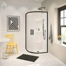 Maax Canada 137443-900-340-000 - Radia Neo-round 32 x 32 x 71.5 in. 6 mm Sliding Shower Door for Corner Installation with Clear gla