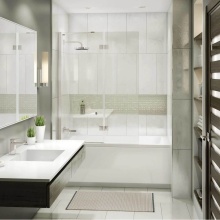 Maax Canada 137502-900-305-000 - Edge Duo 42 x 58 in. 8 mm Pivot Tub Screen for Alcove Installation with Clear glass in Brushed Nic