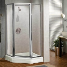Maax Canada 137710-900-084-000 - Silhouette Plus Neo-angle 38 x 38 x 70 in. Pivot Shower Door for Corner Installation with Clear gl