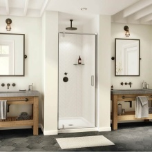 Maax Canada 137835-900-084-000 - ModulR 36 x 78 in. 8 mm Pivot Shower Door for Alcove Installation with Clear glass in Chrome