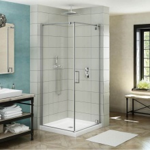 Maax Canada 137856-900-084-000 - ModulR 36 x 36 x 78 in. 8mm Pivot Shower Door for Corner Installation with Clear glass in Chrome