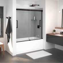 Maax Canada 138760-900-173-000 - Inverto 56-59 x 55 ½-59 in. 8mm Bypass Tub Door for Alcove Installation with Clear glass in D