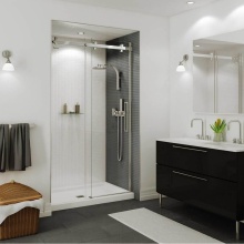 Maax Canada 138996-900-084-000 - Halo 44.5-47 x 78.75 in. 8mm Sliding Shower Door for Alcove Installation with Clear glass in Chrom