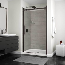 Maax Canada 138996-900-340-000 - Halo 44.5-47 x 78.75 in. 8mm Sliding Shower Door for Alcove Installation with Clear glass in Matte