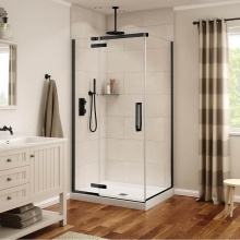 Maax Canada 139330-900-340-000 - Davana Rectangular 42 x 34 x 75 in. 8mm Pivot Shower Door for Corner Installation with Clear Glass