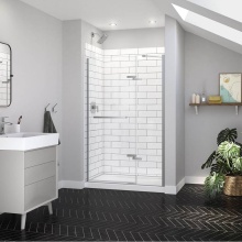 Maax Canada 139578-900-084-000 - Reveal Sleek 71 44-47 x 71 1/2 in. 8mm Pivot Shower Door for Alcove Installation with Clear glass