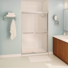 Maax Canada 139663-900-084-000 - Tonik 43-47 x 71 in. 6 mm Sliding Shower Door for Alcove Installation with Clear Glass in Chrome