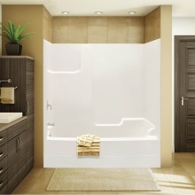 Maax Canada 140103-000-002-002 - TSEA72 72 x 36 AcrylX Alcove Right-Hand Drain One-Piece Tub Shower in White