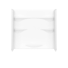 Maax Canada 141425-000-002-000 - Olio Smooth 60 x 30 AcrylX Direct-to-Stud Three-Piece Wall Kit in White