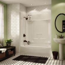 Maax Canada 145012-000-002-095 - KDTS 3260 AcrylX Alcove Right-Hand Drain Four-Piece Tub Shower in White