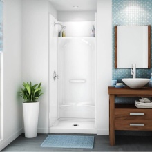 Maax Canada 145018-000-002-093 - KDS 3232 AcrylX Alcove Center Drain Four-Piece Shower in White