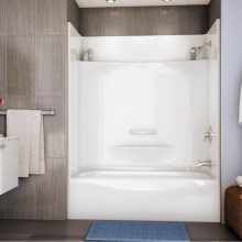 Maax Canada 148007-000-002-795 - Essence TS-6030 AFR AcrylX Alcove Right-Hand Drain Four-Piece Tub Shower in White