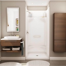 Maax Canada 148024-000-002-293 - Essence SH-3636 AcrylX Alcove Center Drain Four-Piece Shower in White