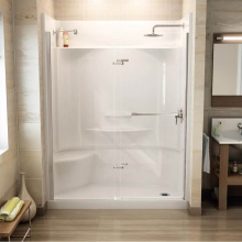 Maax Canada 148042-000-002-293 - Essence SH-6034 AcrylX Alcove Center Drain Four-Piece Shower in White