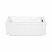 Maax Canada 410009-000-001-105 - ModulR 6032 (With Armrests) Acrylic Wall Mounted Right-Hand Drain Bathtub in White