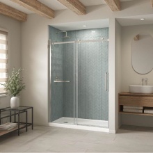 Maax Canada 420004-541-001-100 - B3Square 6030 Acrylic Alcove Shower Base in White with Anti-slip Bottom with Left-Hand Drain