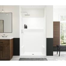 Maax Canada 107426-000-002-000 - Icon SH4834 AcrylX™ Alcove Center Drain One-piece Shower in White