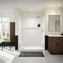 Maax Canada 107660-000-002-001 - Icon SH6032 Acrylx Alcove Left Hand Drain One-Piece Shower in White