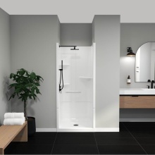 Maax Canada 105917-000-001-003 - Camelia SH-3636 Acrylic Alcove Center Drain No Seat Two-Piece Shower in White