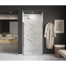 Maax Canada 139269-900-084-100 - Cappadocia 41-43 x 68 in. 6 mm Pivot Shower Door for Alcove Installation with Clear glass & Ro