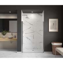 Maax Canada 139273-900-084-100 - Cappadocia 49-51 x 68 in. 6 mm Pivot Shower Door for Alcove Installation with Clear glass & Ro