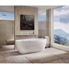 Maax Canada 107836-000-001-000 - Hatto 6732 Acrylic Freestanding Center Drain Bathtub in White