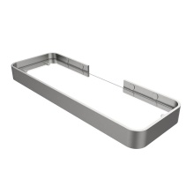 Maax Canada 10042819-201 - Manhattan Rectangular Shelf with Glass in Brushed Chrome