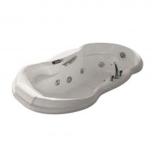 Maax Canada 100082-000-007 - Palace 71.5 in. x 37.25 in. Drop-in Bathtub with End Drain in Biscuit