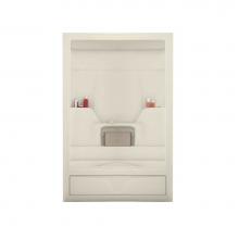 Maax Canada 101023-SL-000-004 - Aspen 59.5 in. x 30.75 in. x 85 in. 3-piece Tub Shower with Left Drain in Bone