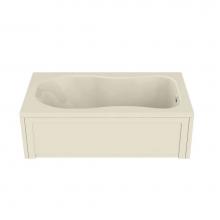 Maax Canada 101055-103-004 - Topaz 59.75 in. x 36 in. Alcove Bathtub with Aeroeffect System End Drain in Bone