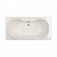 Maax Canada 101227-091-007 - Cambridge 71.5 in. x 35.75 in. Drop-in Bathtub with 10 microjets System Center Drain in Biscuit