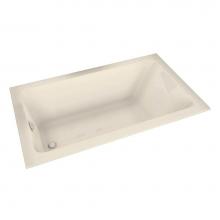 Maax Canada 101457-103-004 - Pose 59.875 in. x 31.75 in. Drop-in Bathtub with Aeroeffect System End Drain in Bone