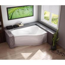 Maax Canada 102937-103-001-101 - Vichy ASY 59.875 in. x 42.875 in. Corner Bathtub with Aeroeffect System Right Drain in White
