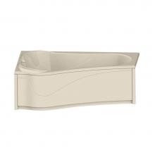 Maax Canada 102937-R-103-004 - Vichy ASY 59.875 in. x 42.875 in. Corner Bathtub with Aeroeffect System Right Drain in Bone