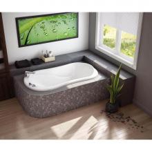 Maax Canada 102939-103-001-100 - Vichy 60.125 in. x 33.625 in. Drop-in Bathtub with Aeroeffect System End Drain in White