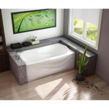 Maax Canada 102941-103-001-100 - Vichy 59.875 in. x 33.375 in. Alcove Bathtub with Aeroeffect System Left Drain in White