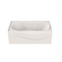 Maax Canada 102941-R-103-007 - Vichy 59.875 in. x 33.375 in. Alcove Bathtub with Aeroeffect System Right Drain in Biscuit