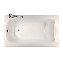 Maax Canada 105310-R-000-007 - Release 59.75 in. x 32 in. Alcove Bathtub with Right Drain in Biscuit