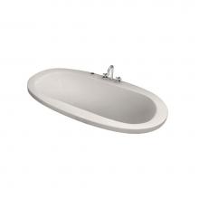 Maax Canada 105509-055-007 - Jazz 66 in. x 36 in. Drop-in Bathtub with Aerofeel System Center Drain in Biscuit