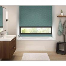 Maax Canada 105513-001-001-000 - Exhibit 59.75 in. x 31.875 in. Drop-in Bathtub with Whirlpool System End Drain in White