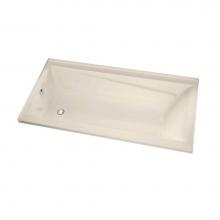 Maax Canada 105514-L-096-004 - Exhibit IF 59.75 in. x 31.875 in. Alcove Bathtub with Combined Whirlpool/Aeroeffect System Left Dr