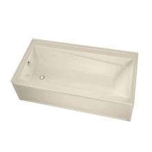 Maax Canada 105549-R-103-004 - Exhibit IFS DTF 59.75 in. x 31.875 in. Alcove Bathtub with Aeroeffect System Right Drain in Bone
