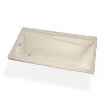 Maax Canada 105550-L-096-004 - Exhibit IF DTF 59.75 in. x 31.875 in. Alcove Bathtub with Combined Whirlpool/Aeroeffect System Lef